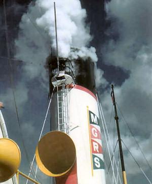 Photo of SS Catalina smokestack