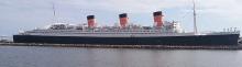 Photo of Queen Mary in Long Beach Harbor